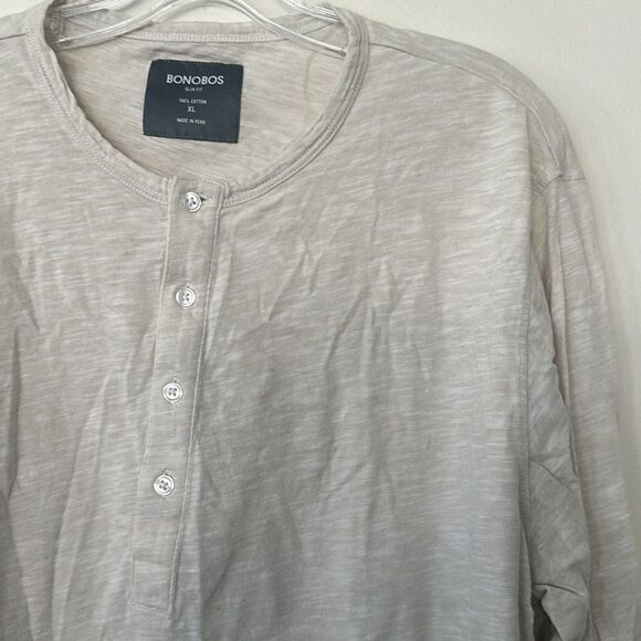 Bonobos Henley Style Shirt XL - Picture 2 of 5